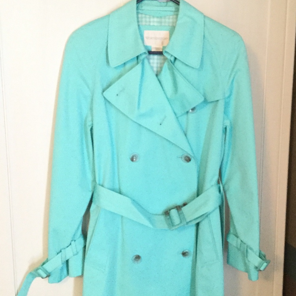Blue/teal Rain Coat